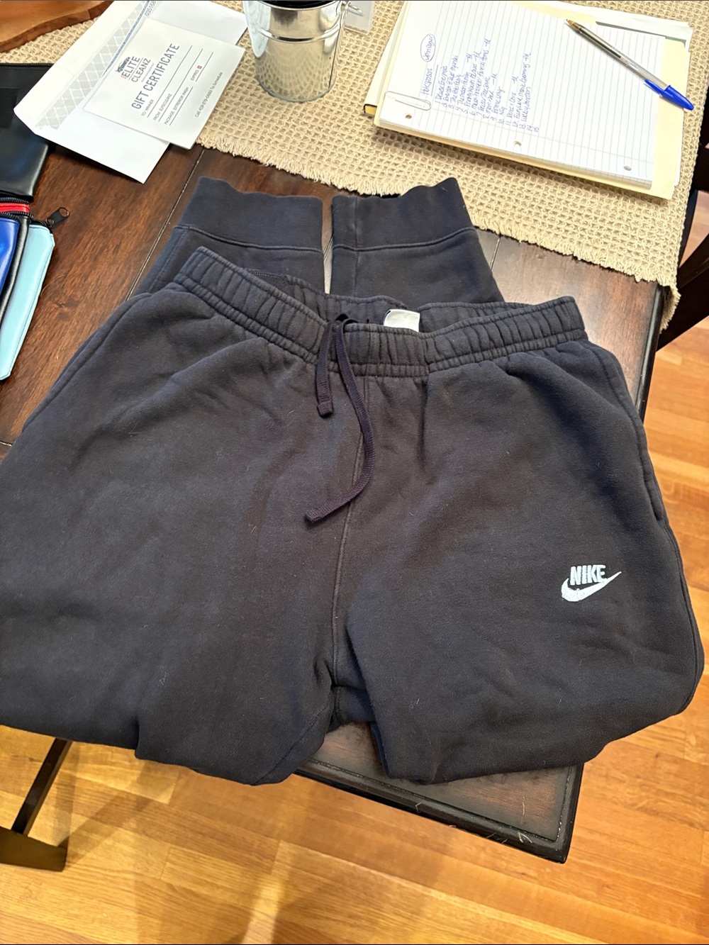 Nike men's Black Fleece joggers - Classic Logo